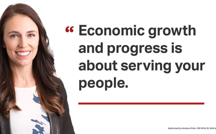 "Economic growth and progress is about serving your people." - Jacinda Ardern